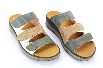 BEIGE-KHAKI MIX SLIPPER MEGGIE