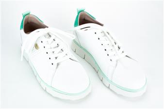 WIT- MINT BOORDJE LAGE SNEAKER