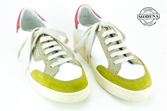 Detailpagina - Ander damesschoenen model: WIT-GROEN-ROZE SNEAKER