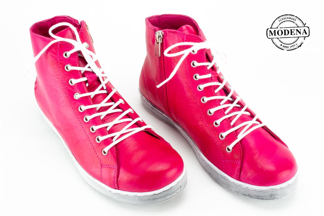 Modena schoenmode - hoge basket - fuchsia h basket