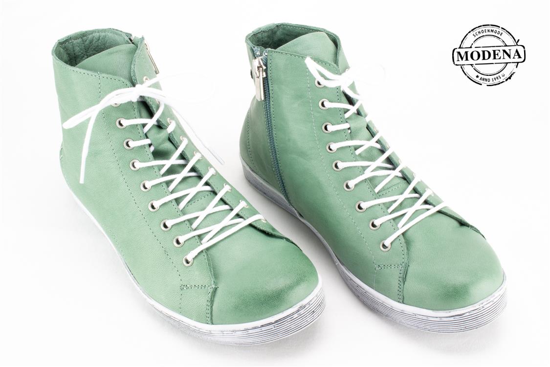 Modena schoenmode - hoge basket - mint h basket