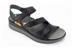 Afb. Detail A van ZWART SANDAAL 3 VELCRO PRINT