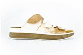 ECRU-BEIGE SLIPPER 3 VELCRO - Ecru