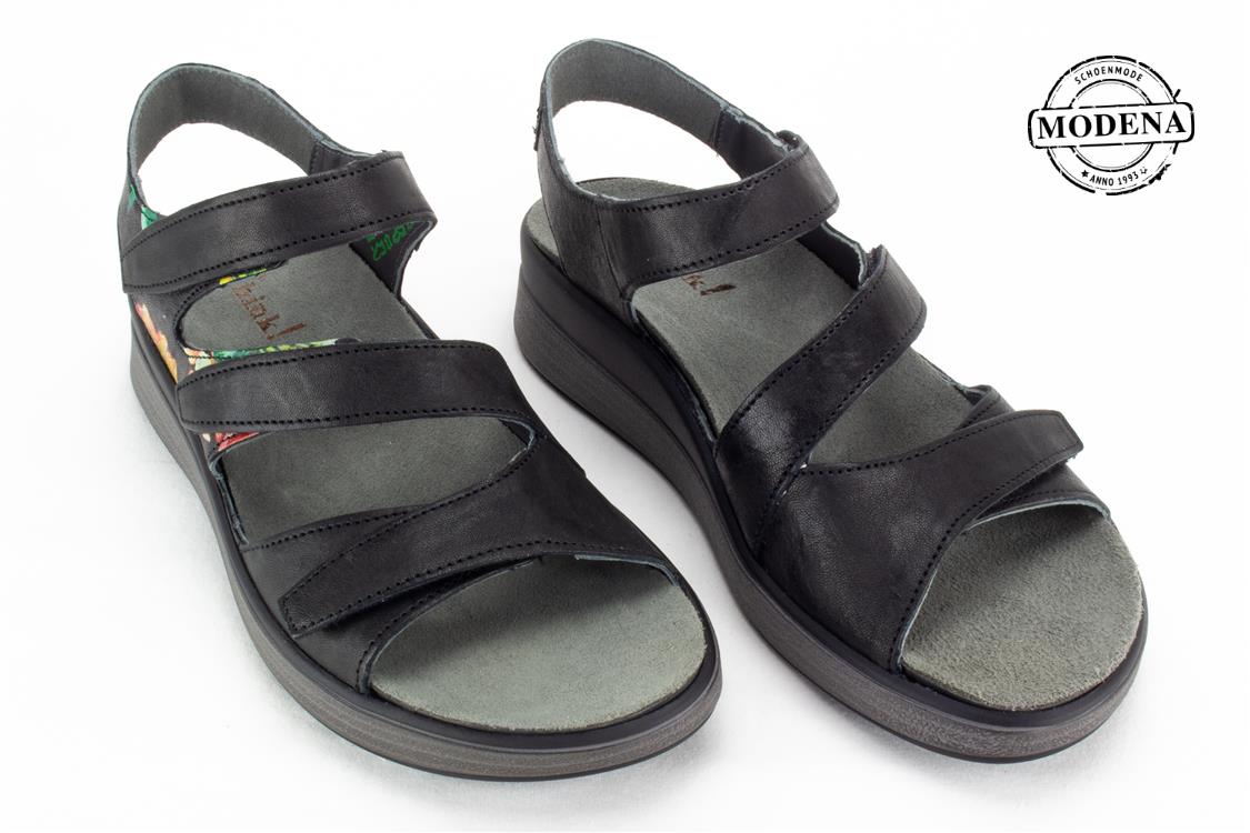 Modena schoenmode - sandaal 3 velcro - zwart sandaal 3 velcro