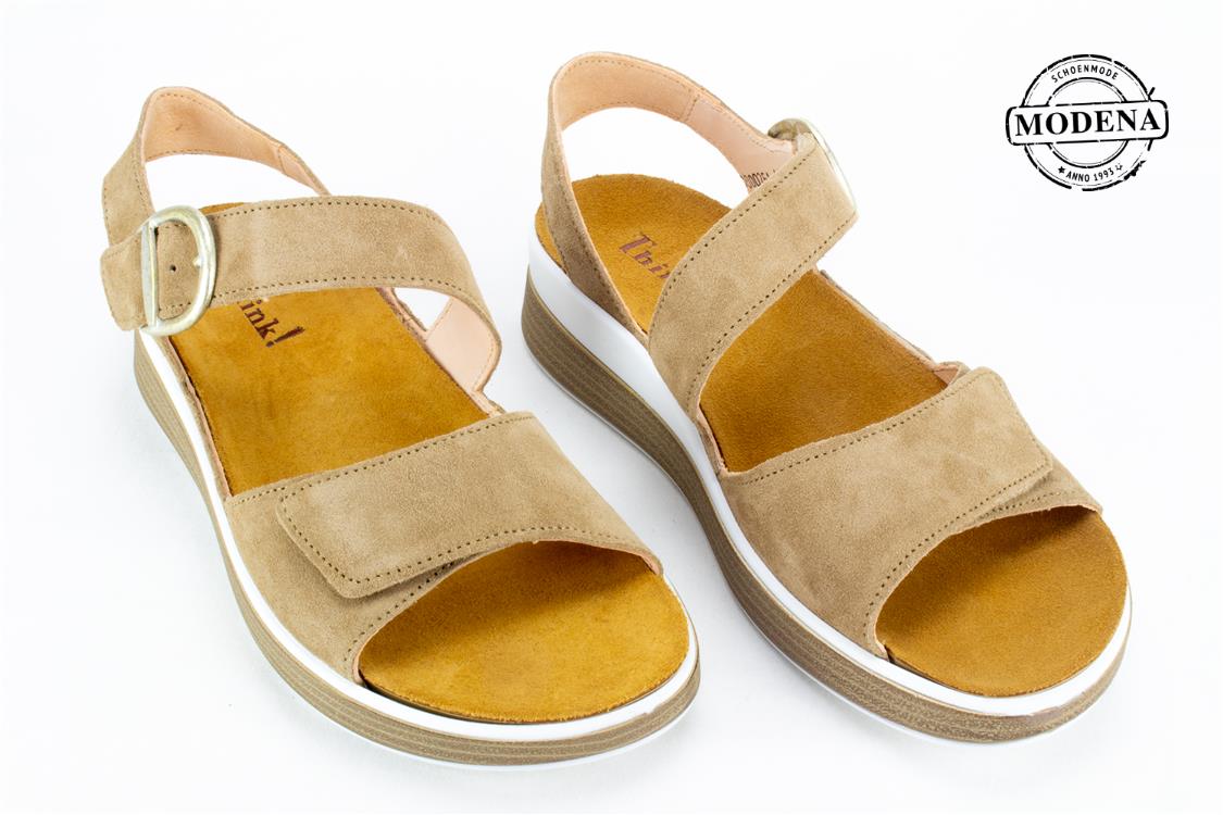 Modena schoenmode - schuine sandaal - beige schuine sandaal