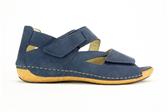 BLAUW SANDAAL GESLOTEN HIEL