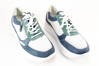 WIT-BLAUW-GROENE SNEAKER