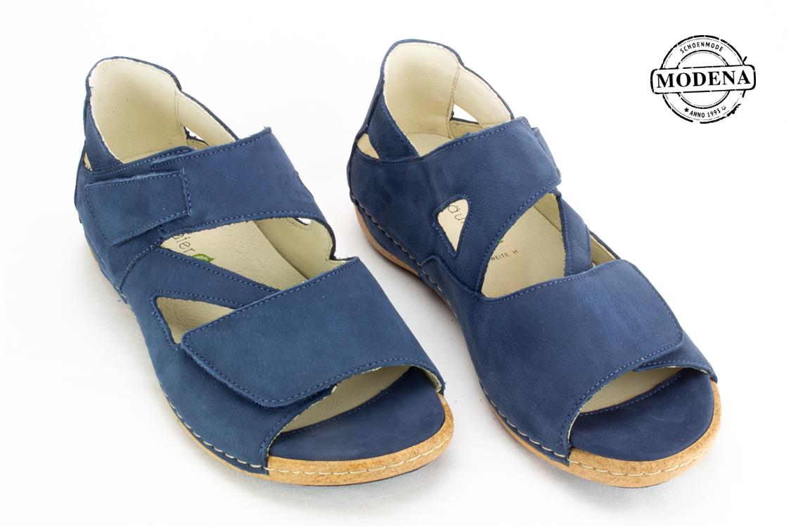 Modena schoenmode - gesloten hiel - blauw sandaal gesloten hi