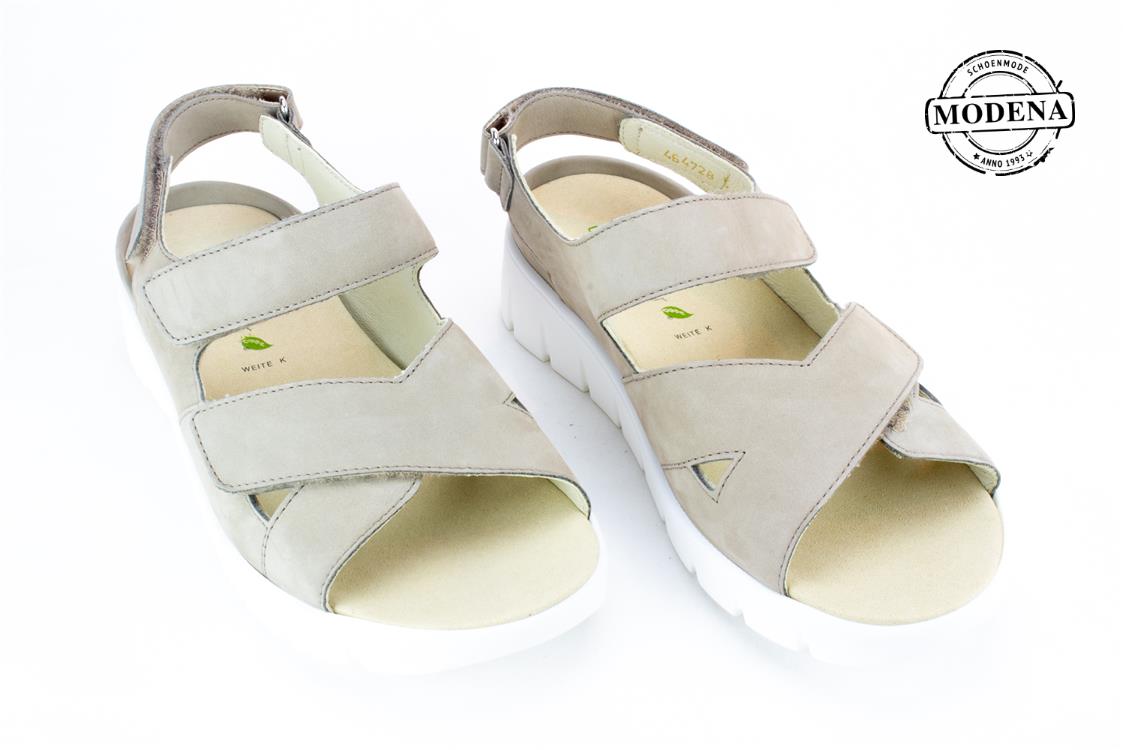 Modena schoenmode - K-breedte sandaal - beige sandaal k-breedte