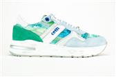 BLAUW-GROEN SNEAKER ELASTIEK - Groen