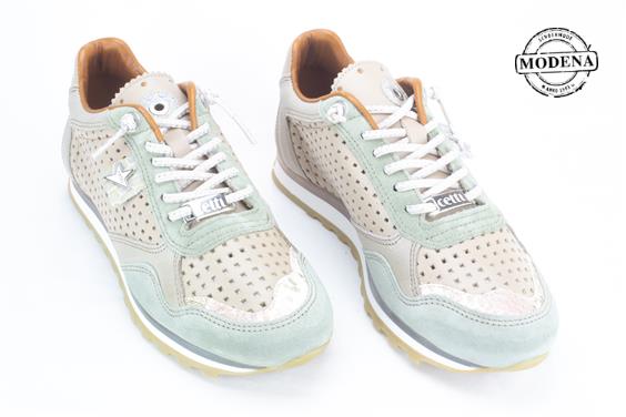 Detailpagina - Ander damesschoenen model: BEIGE - KHAKI LAGE SNEAKER