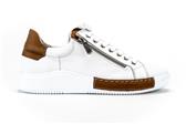 WIT SNEAKER CAMEL ACCENTEN - Camel