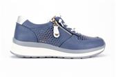 BLAUW SNEAKER ELASTIEKEN - Blauw