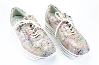 ROSE SNEAKER METALLIC PRINT