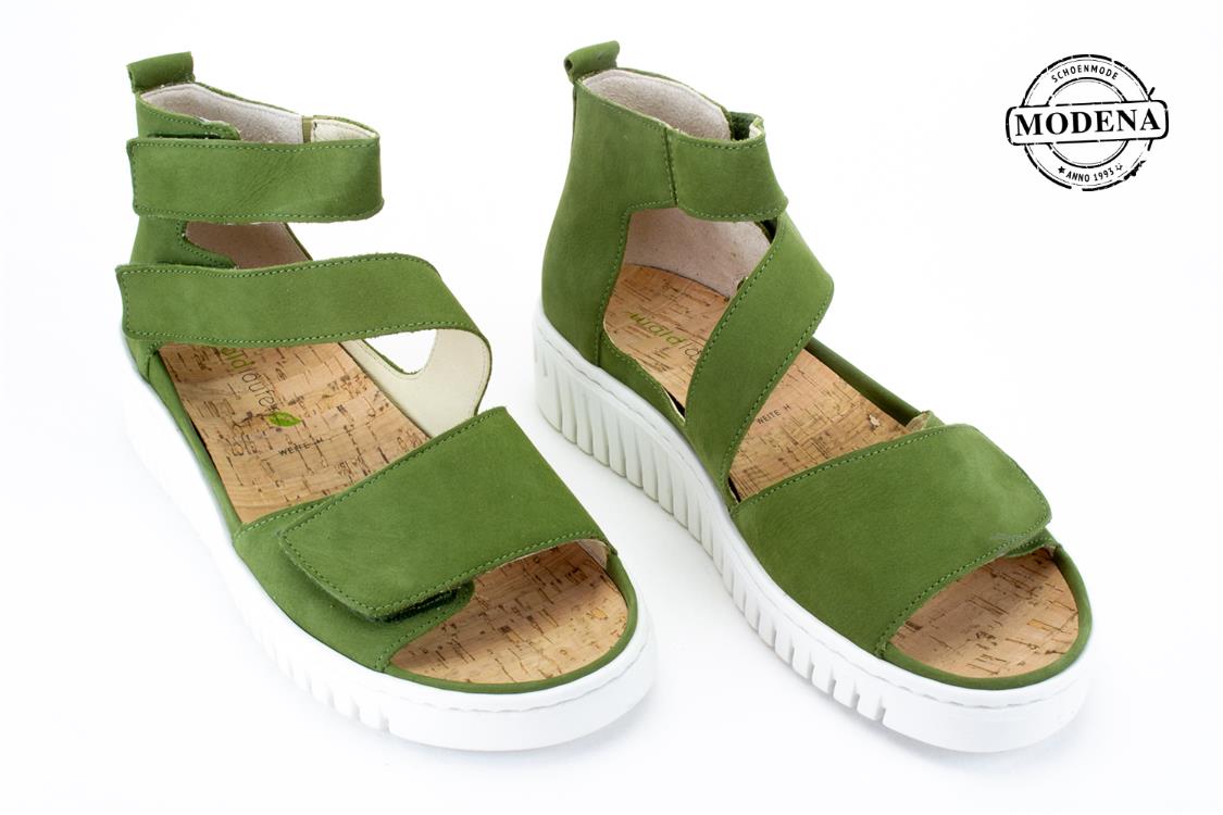 Modena schoenmode - sandaal enkelband - groen sandaal enkelband