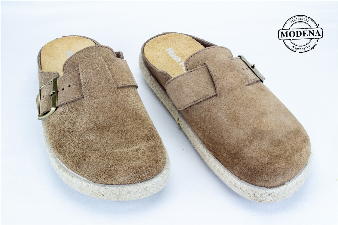 Modena schoenmode - slippers - taupe muil