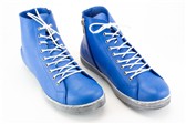 collectie damesschoenen - model FEL BLAUW HOGE BASKET
