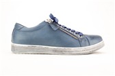 BLUE LAGE BASKET ZIJ-RITS - Blauw