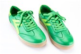collectie damesschoenen - model FELGROEN SNEAKER GROENE STREEP