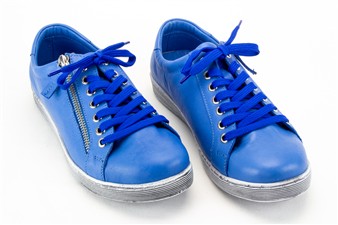 FEL BLAUW LAGE BASKET ZIJ-RITS