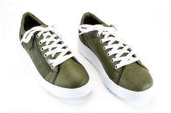 KHAKI LAGE SNEAKER ZIJ-RITS