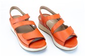 collectie damesschoenen - model ORANJE SANDAAL 3 VELCRO