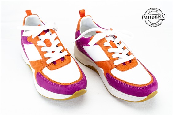 Detailpagina - Ander damesschoenen model: FUXIA-ORANJE-WIT SNEAKER
