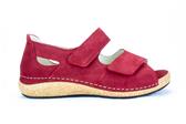 ROOD SANDAAL TOE HIEL K-BREEDT - Rood