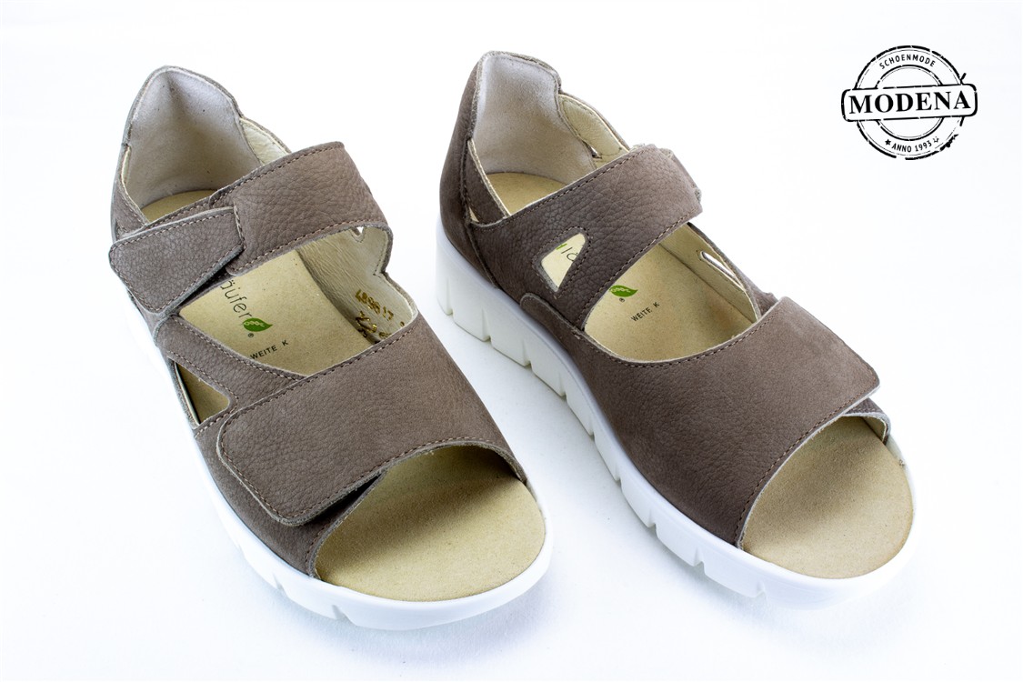 Modena schoenmode - sandaal toe hiel K - taupe sandaal toe hiel K
