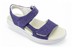 Afb. Detail A van BLAUW LINNEN SANDAAL VELCRO