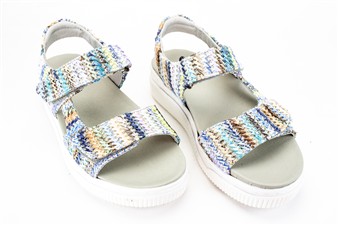 MULTI BLAUW SANDAAL VELCROS
