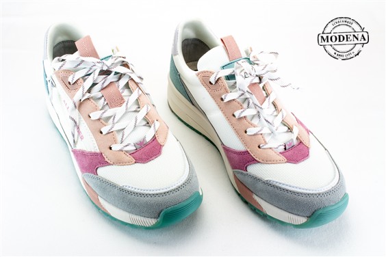 Detailpagina - Ander damesschoenen model: WIT-KLEURTJES SNEAKER RITS