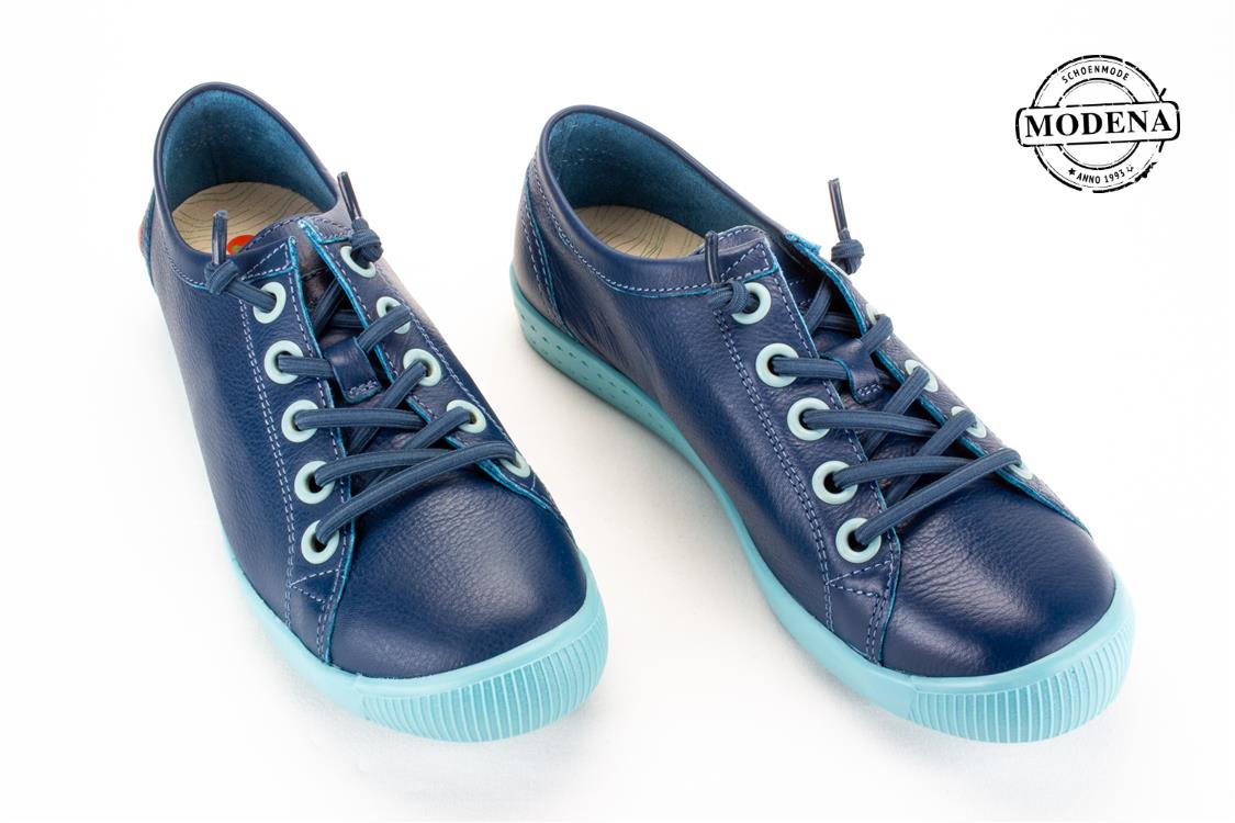 Modena schoenmode - lage elastiek - blauw lage elastiek