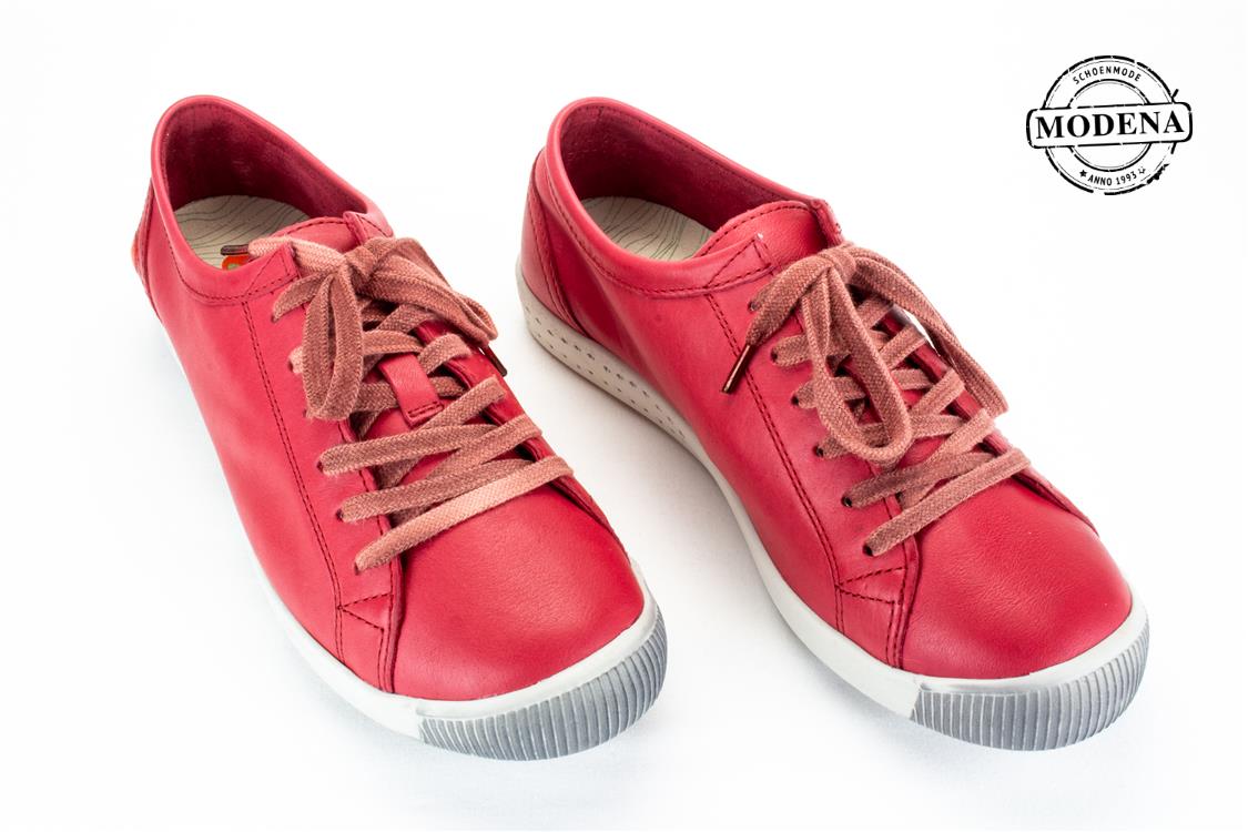 Modena schoenmode - lage veter - rood lage veter