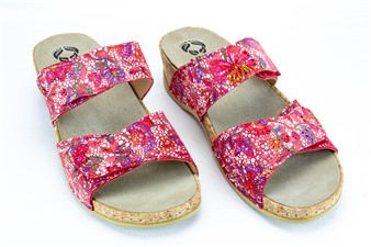 ROOD PRINTJE SLIPPER