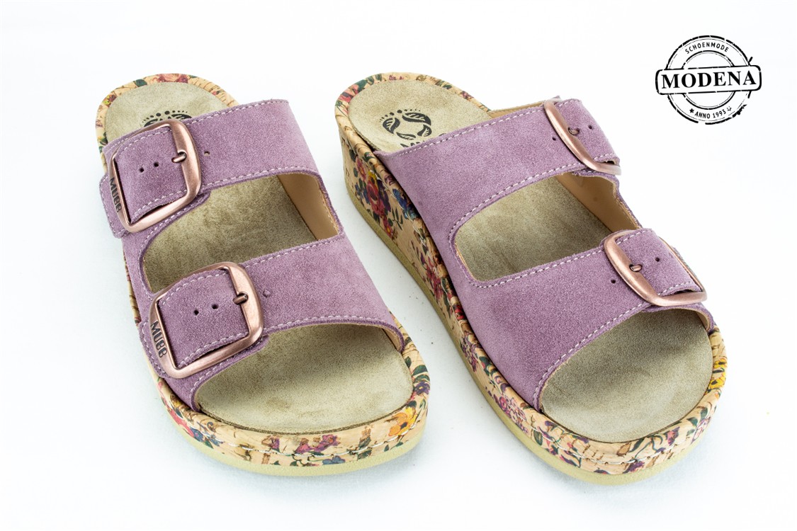 Modena schoenmode - slipper - paars slipper