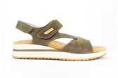 TAUPE SANDAAL ASSYMETRISCH - Taupe
