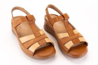 COGNAC MIX SANDAAL NATURFOOT