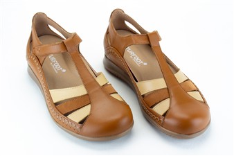 COGNAC MIX VELCRO NATURFOOT