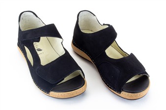 ZWART SANDAAL TOE HIEL K-BREED