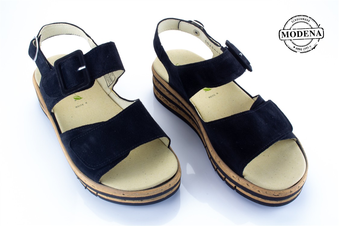 Modena schoenmode - sandaal k - zw sandaal kurkzool k