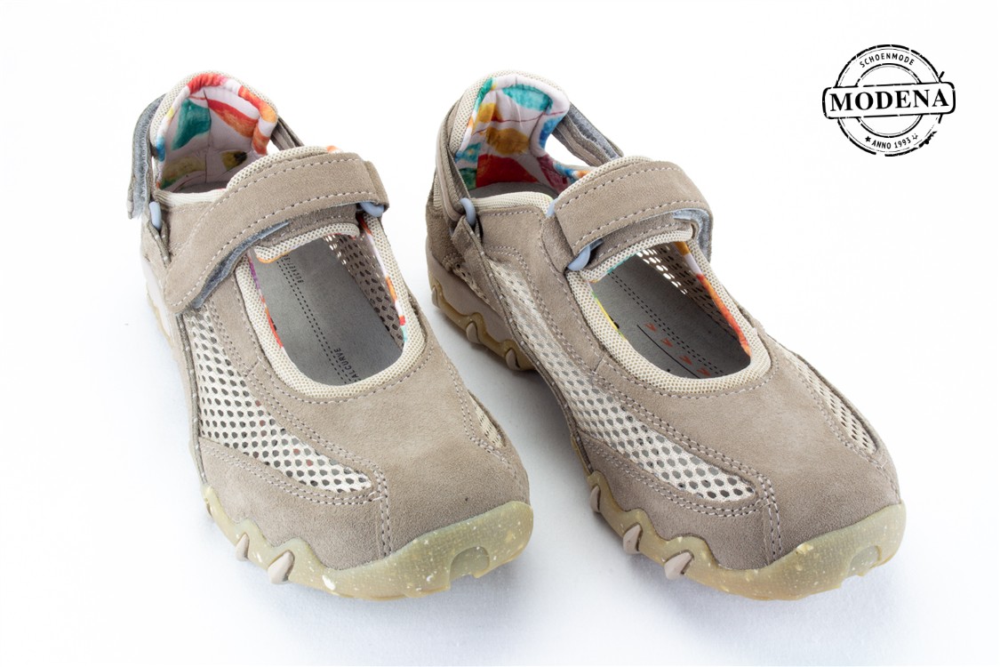 Modena schoenmode - beige - beige open velcro
