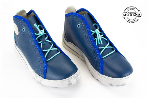 Detailpagina - Ander damesschoenen model: BLAUW HOGE BASKET ELASTISCHE V