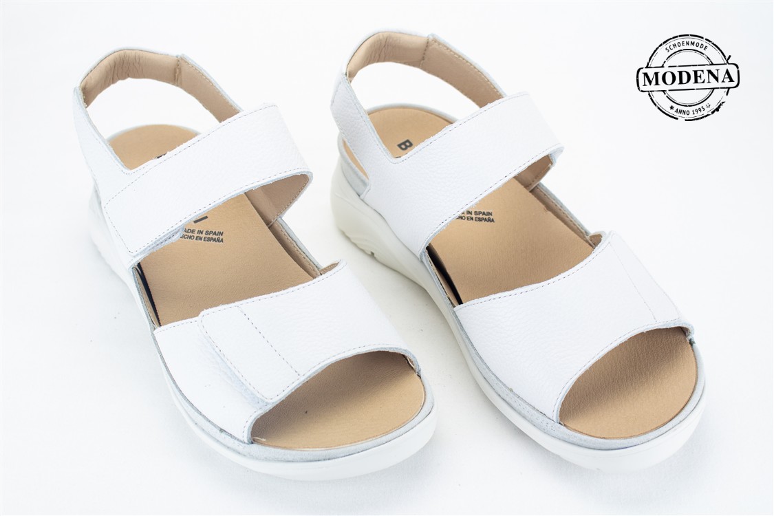 Modena schoenmode - sandaal - wit sandaal velcro