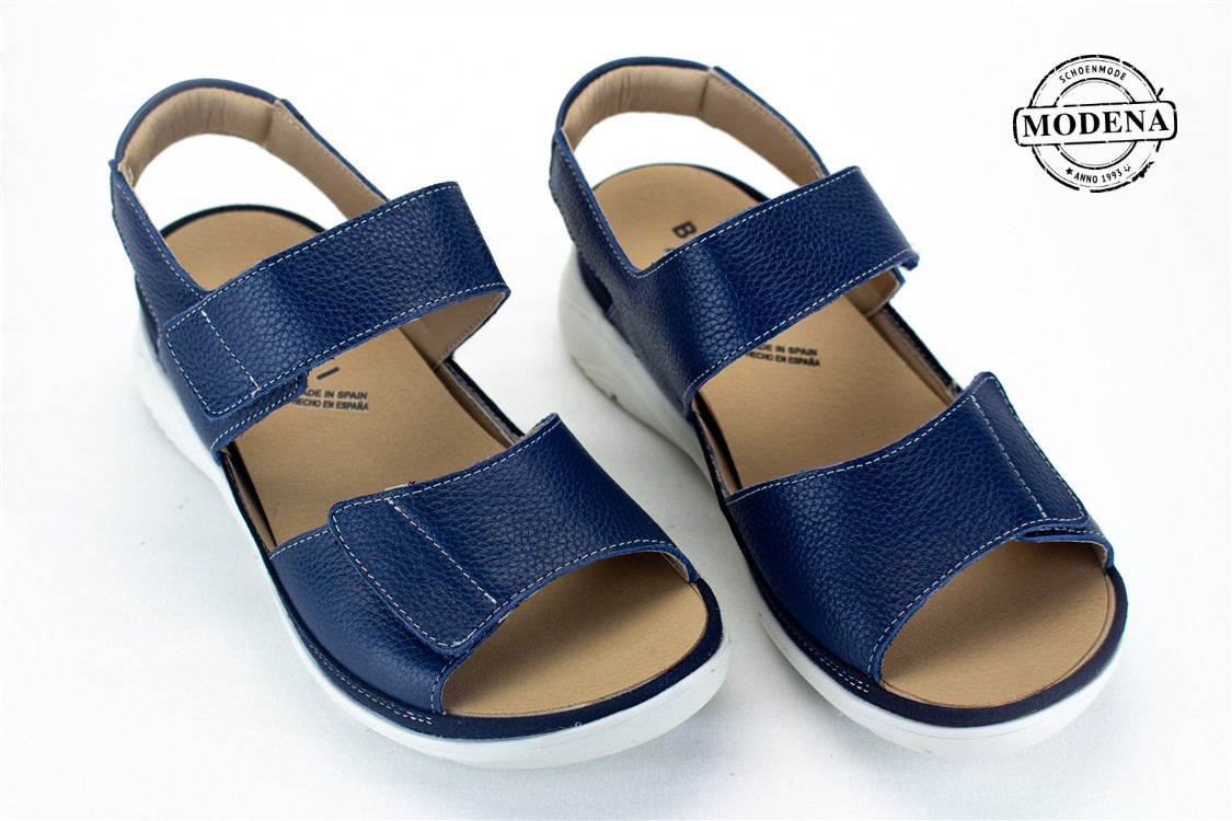 Modena schoenmode - sandaal - blauw sandaal velcro