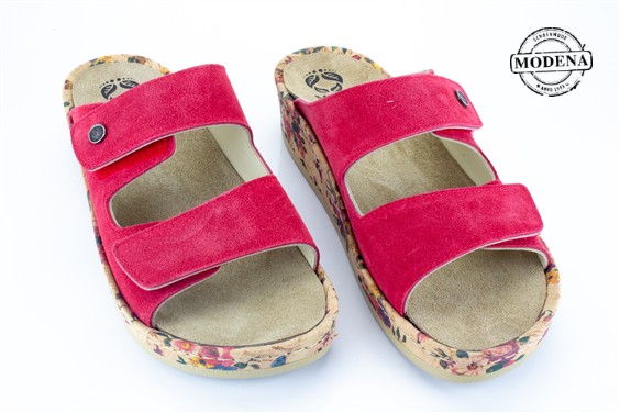 Detailpagina - Ander damesschoenen model: ROOD SLIPPER BLOEM-KURKZOOL