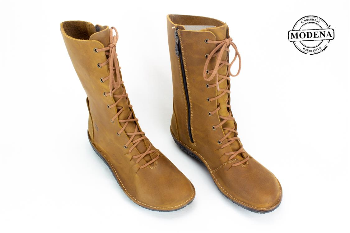 Modena schoenmode - veterlaarsje fusion - camel vliegert