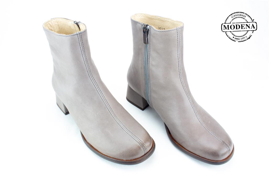 Modena schoenmode - hak - taupe enkellaarsje hak