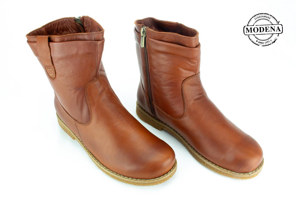 Modena schoenmode - crepezool - kastanie fronsbotje crepe