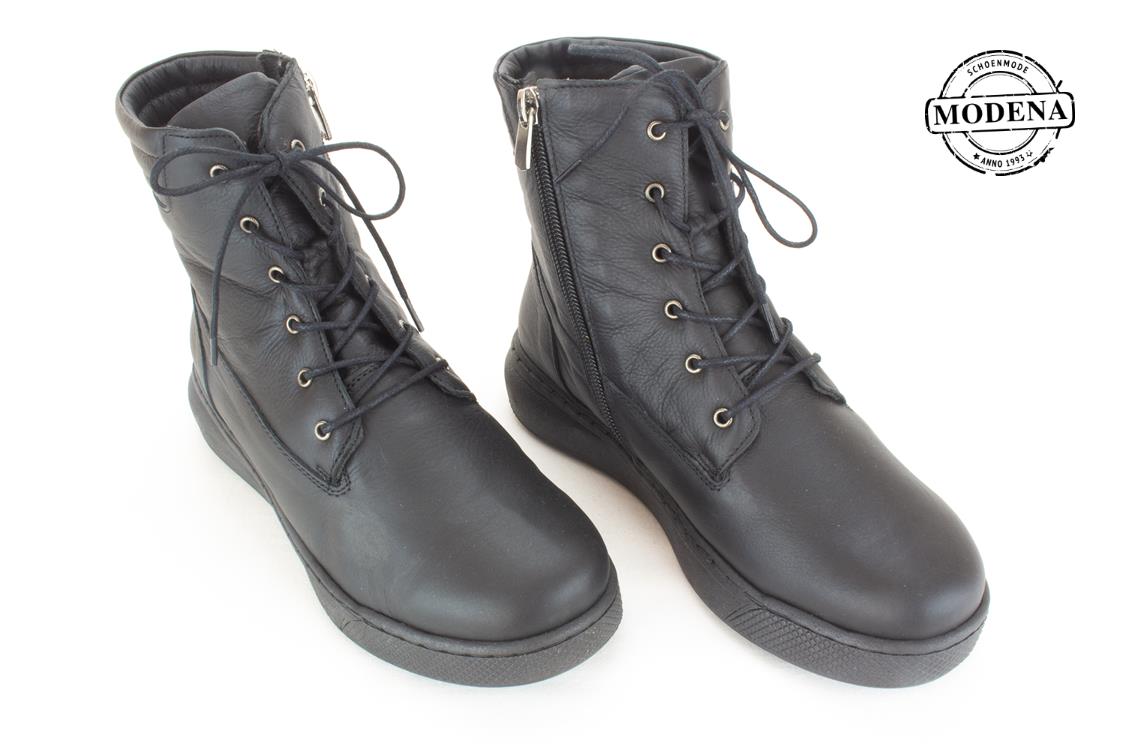 Modena schoenmode - brute zool - zw veterbotje brute zool